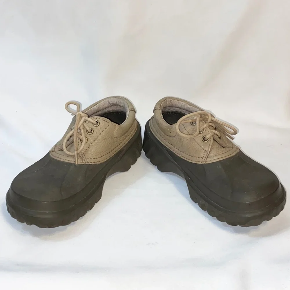 Crocs All Terrain Axle Duck Boots Leather Trim Waterproof‎ Islander M 8 W 9